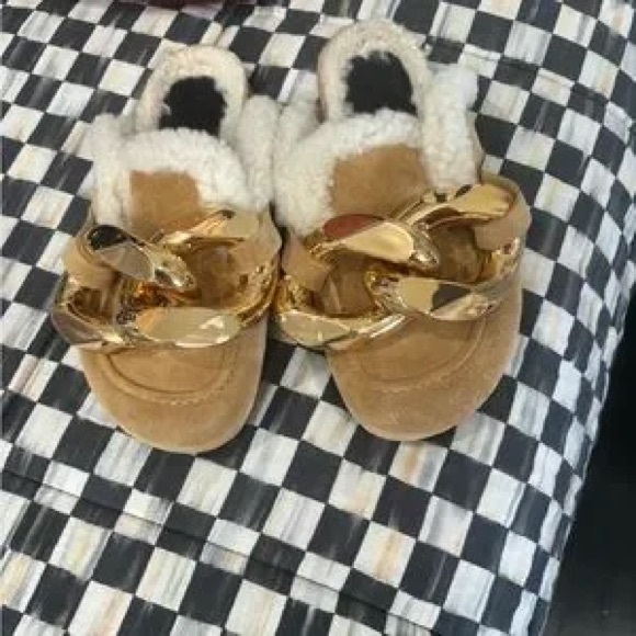 J.W. Anderson chain link shearling mules - Picture 14 of 15